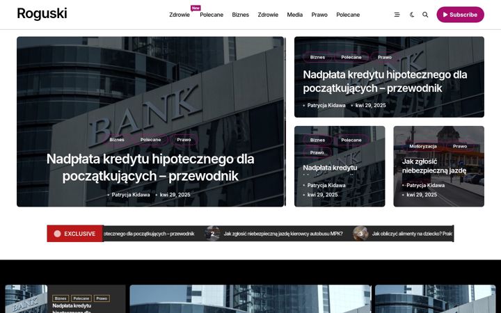 Kuvakaappaus sivustosta adwokatroguski.pl