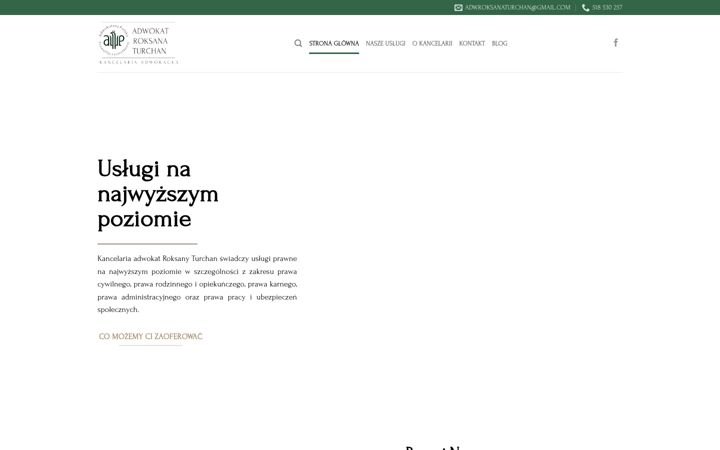 Screenshot of adwokatroksanaturchan.pl