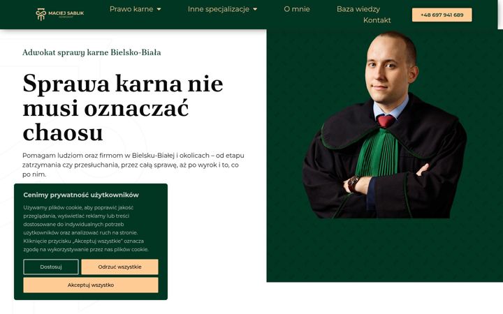 Screenshot of adwokatsablik.pl