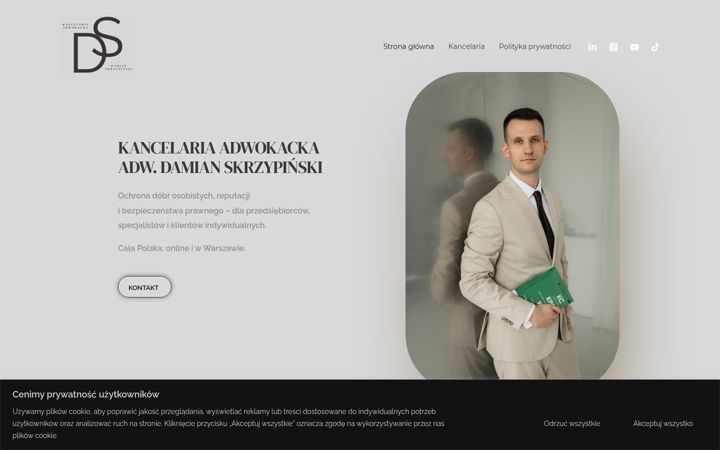 Screenshot of adwokatskrzypinski.pl