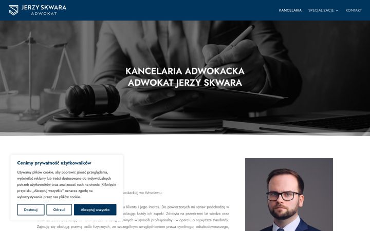 Screenshot of adwokatskwara.pl
