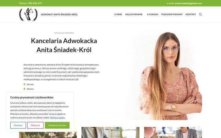 Screenshot of adwokatsniadekkrol.pl