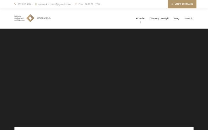 Screenshot of adwokatspiewak.pl