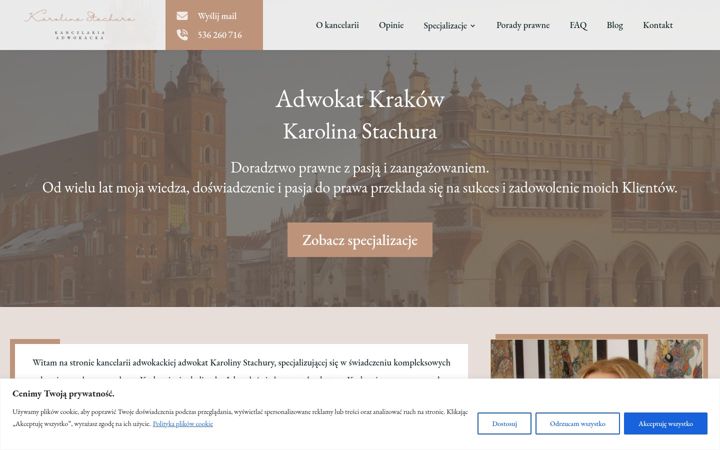 Ekraanipilt saidist adwokatstachura.pl