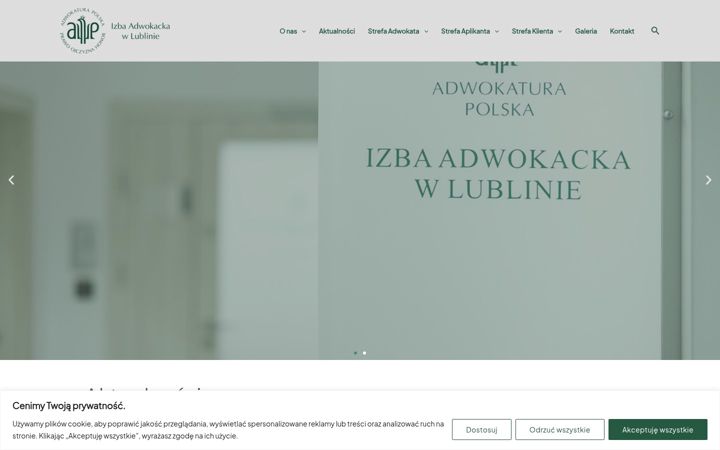 Ekraanipilt saidist adwokatura.lublin.pl