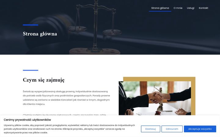 Ekraanipilt saidist adwokatwolak.pl