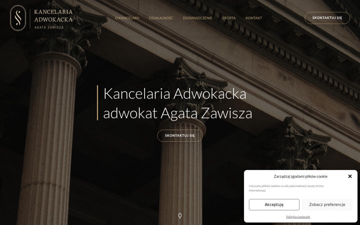 Screenshot of adwokatzawisza.pl