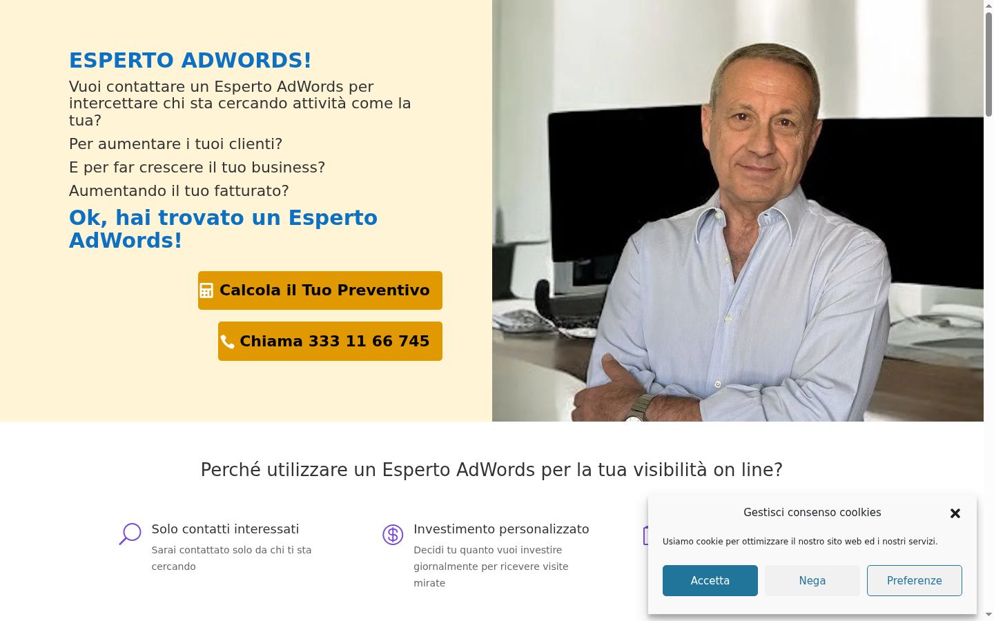 Snimka zaslona bannera za privolu prikazanog prije bilo kakve interakcije