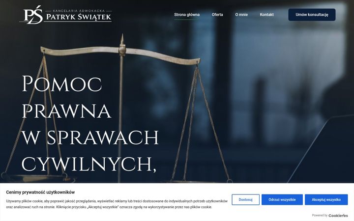 Screenshot of adwpatrykswiatek.pl