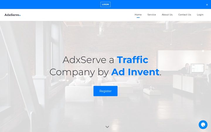 Screenshot ta' adxserve.com