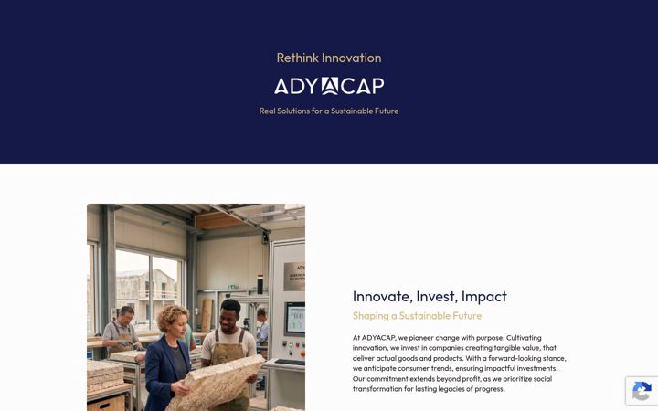 Screenshot of adyacap.com