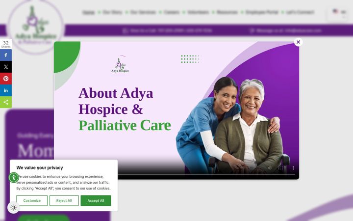 Captura de ecrã de adyacare.com
