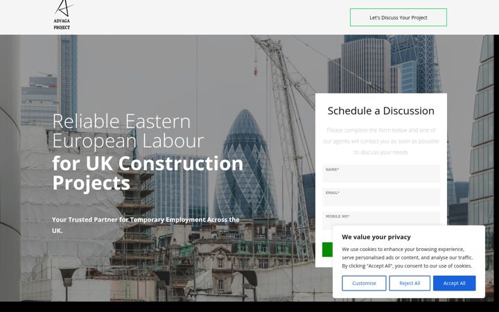 Screenshot of adyaga.co.uk