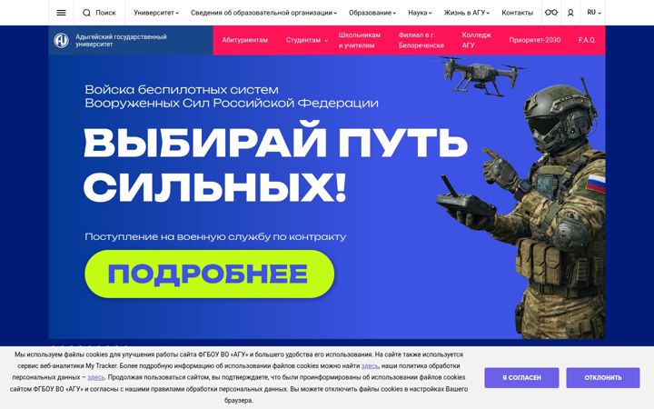 Screenshot of adygnet.ru