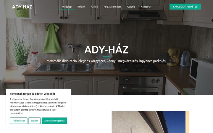 Screenshot of adyhaz.hu