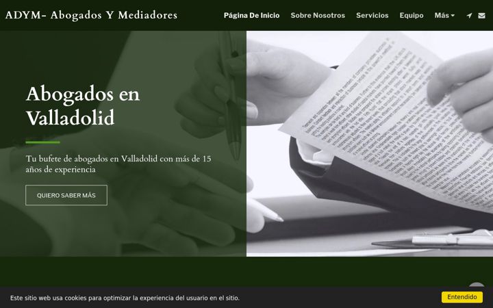 Screenshot of adym-abogadosymediadores.com