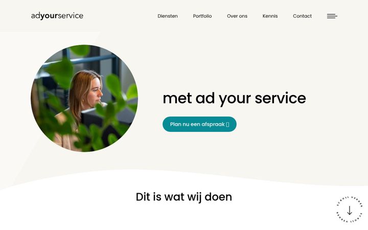 Skærmbillede af adyourservice.nl