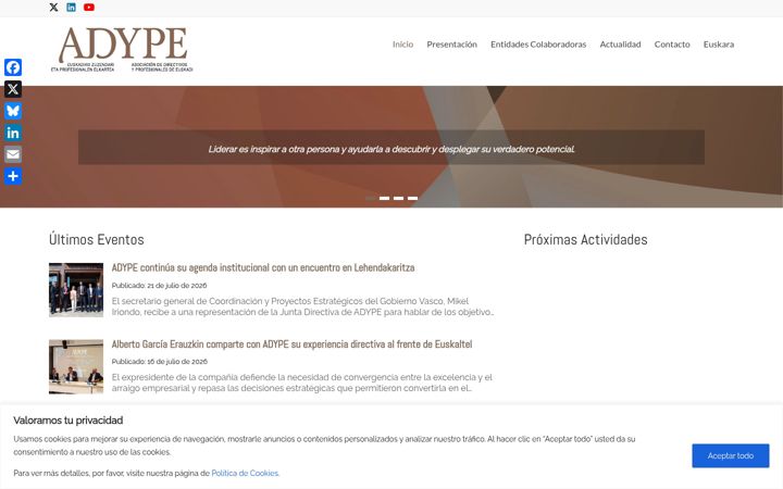 Екранна снимка на adype.org