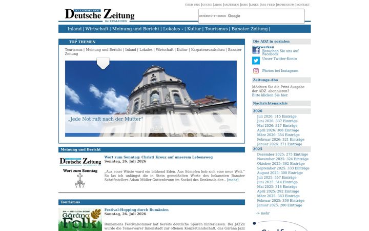 Screenshot of adz.news
