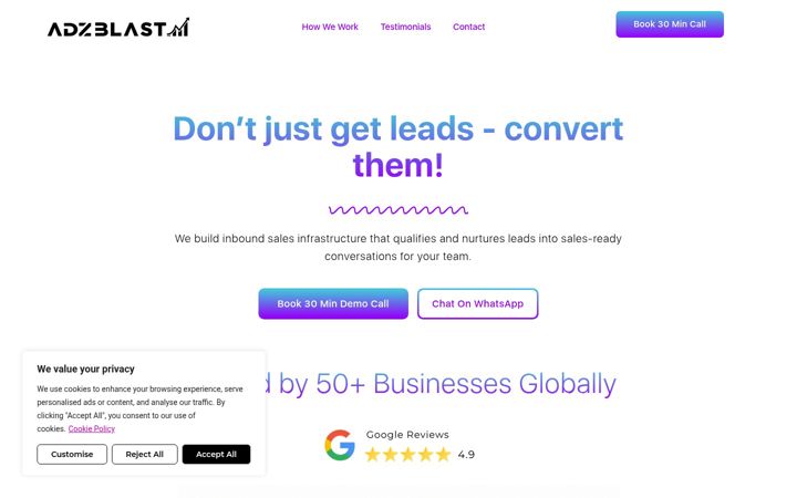 Screenshot of adzblast.com