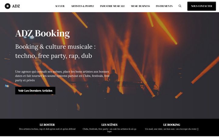 Screenshot of adzbooking.fr