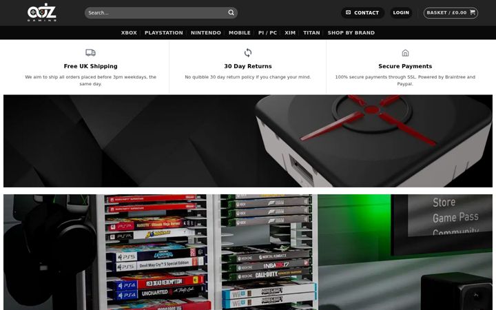 Captură de ecran a adzgaming.com