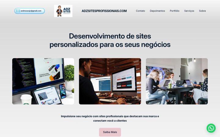 Screenshot of adzsitesprofissionais.com