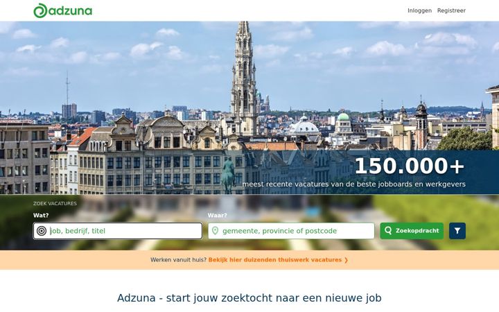 Screenshot of adzuna.be