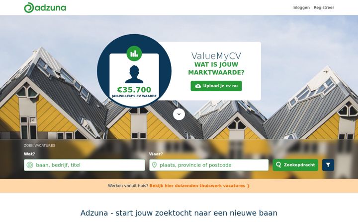 Screenshot of adzuna.nl