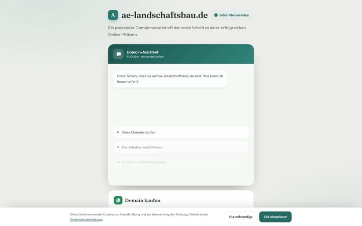Screenshot of ae-landschaftsbau.de