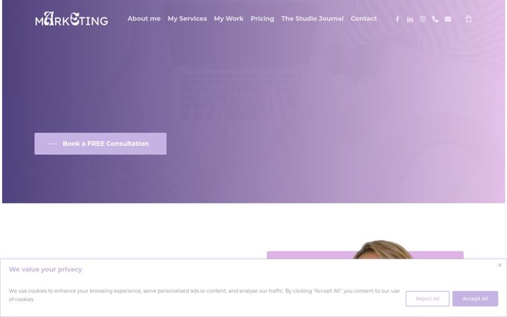Ekrano kopija ae-marketing.co.uk