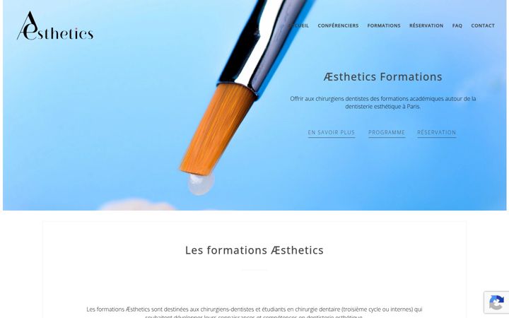 Screenshot of ae-paris.fr
