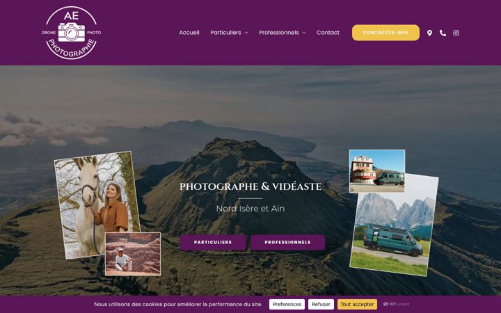 Screenshot of ae-photographie.fr
