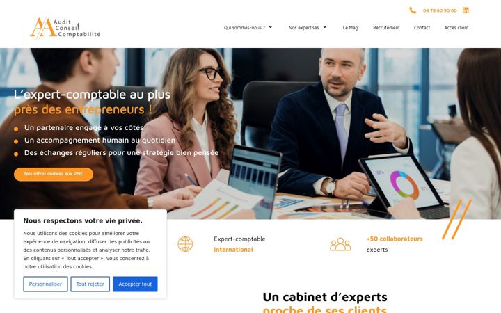 Screenshot of aea-conseil.com