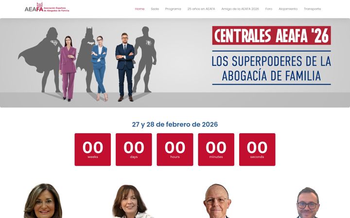Captura de pantalla de aeafa2026.es