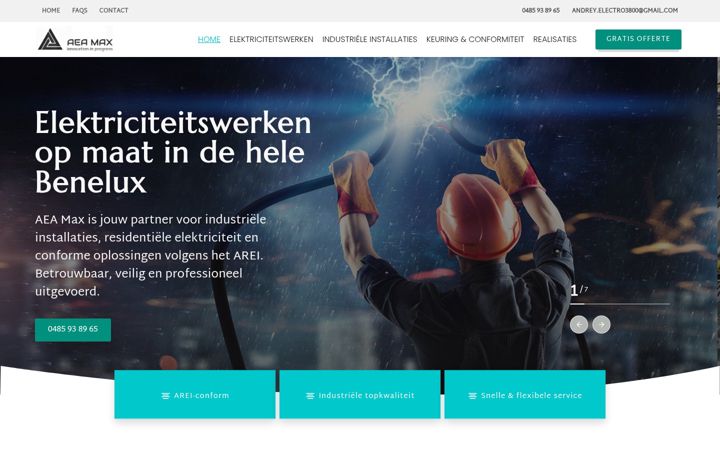 Screenshot of aeamax.be