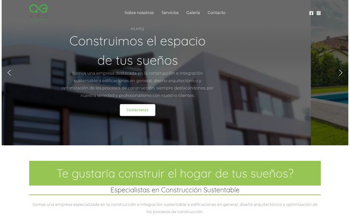 Screenshot of aearq.com.mx
