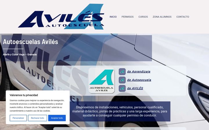 Screenshot di aeaviles.es