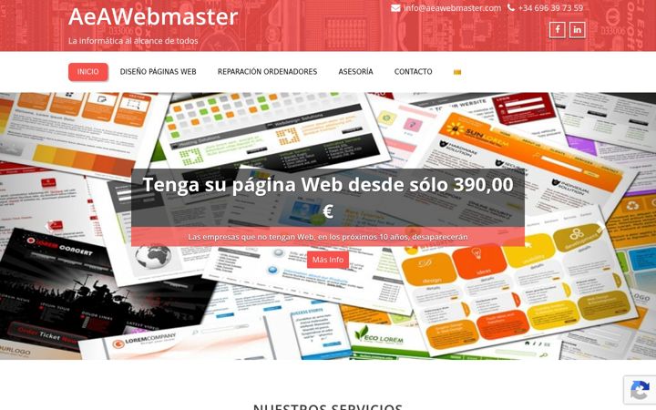 Screenshot von aeawebmaster.com