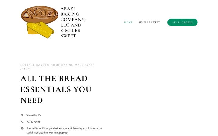 Screenshot von aeazi.com