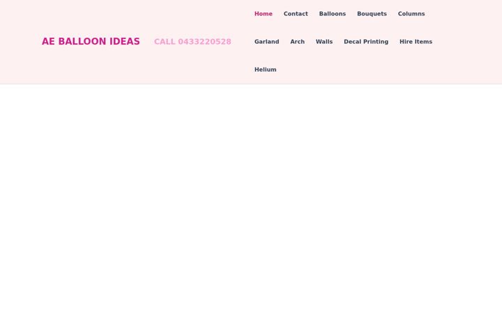 Screenshot of aeballoonideas.com.au