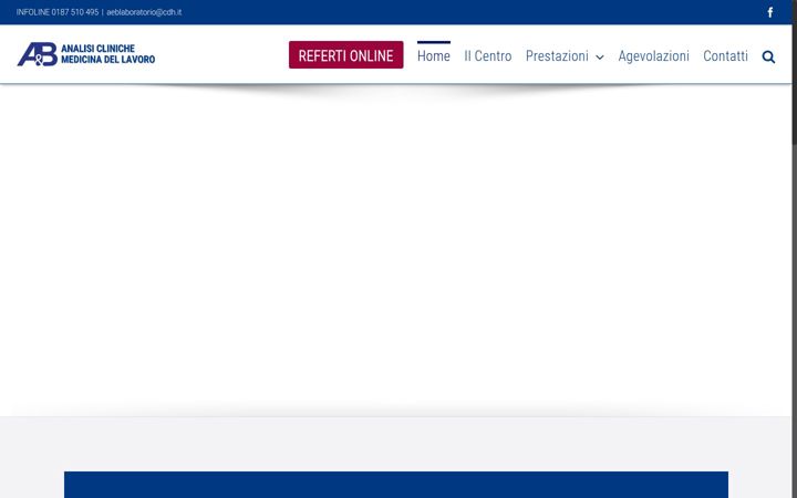 Screenshot von aebanalisispezia.com