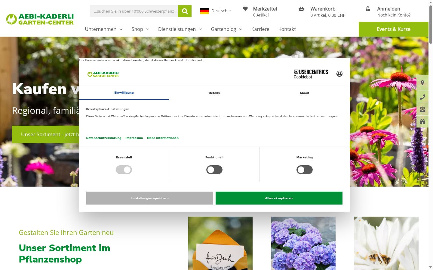 Sutikimo reklamjuostės, rodytos prieš bet kokią sąveiką, ekrano kopija