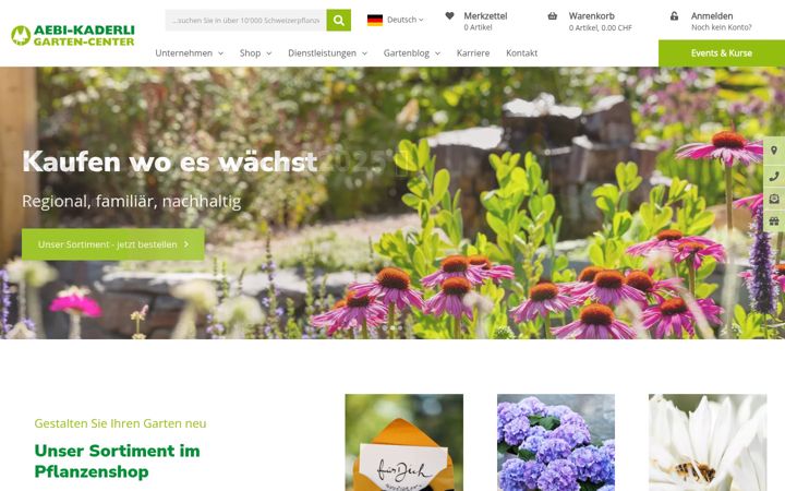 Posnetek zaslona aebi-kaderli.ch