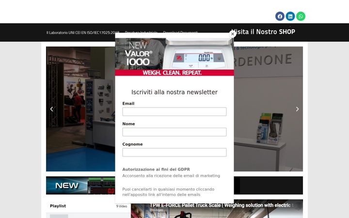 Screenshot of aebitalia.it