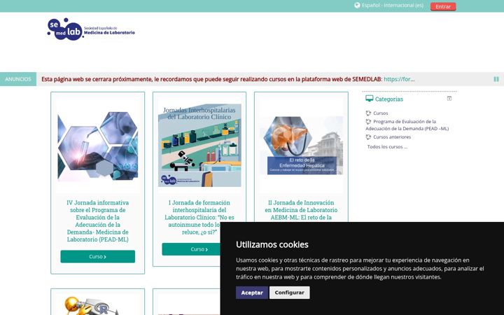 Екранна снимка на aebmformacion.org