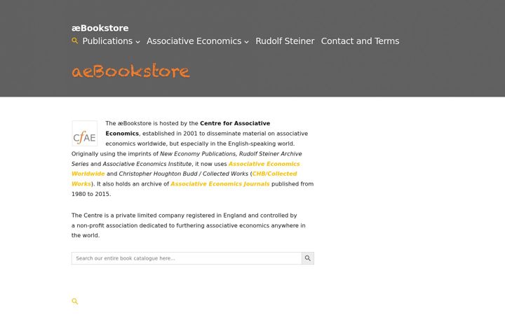 Screenshot of aebookstore.com