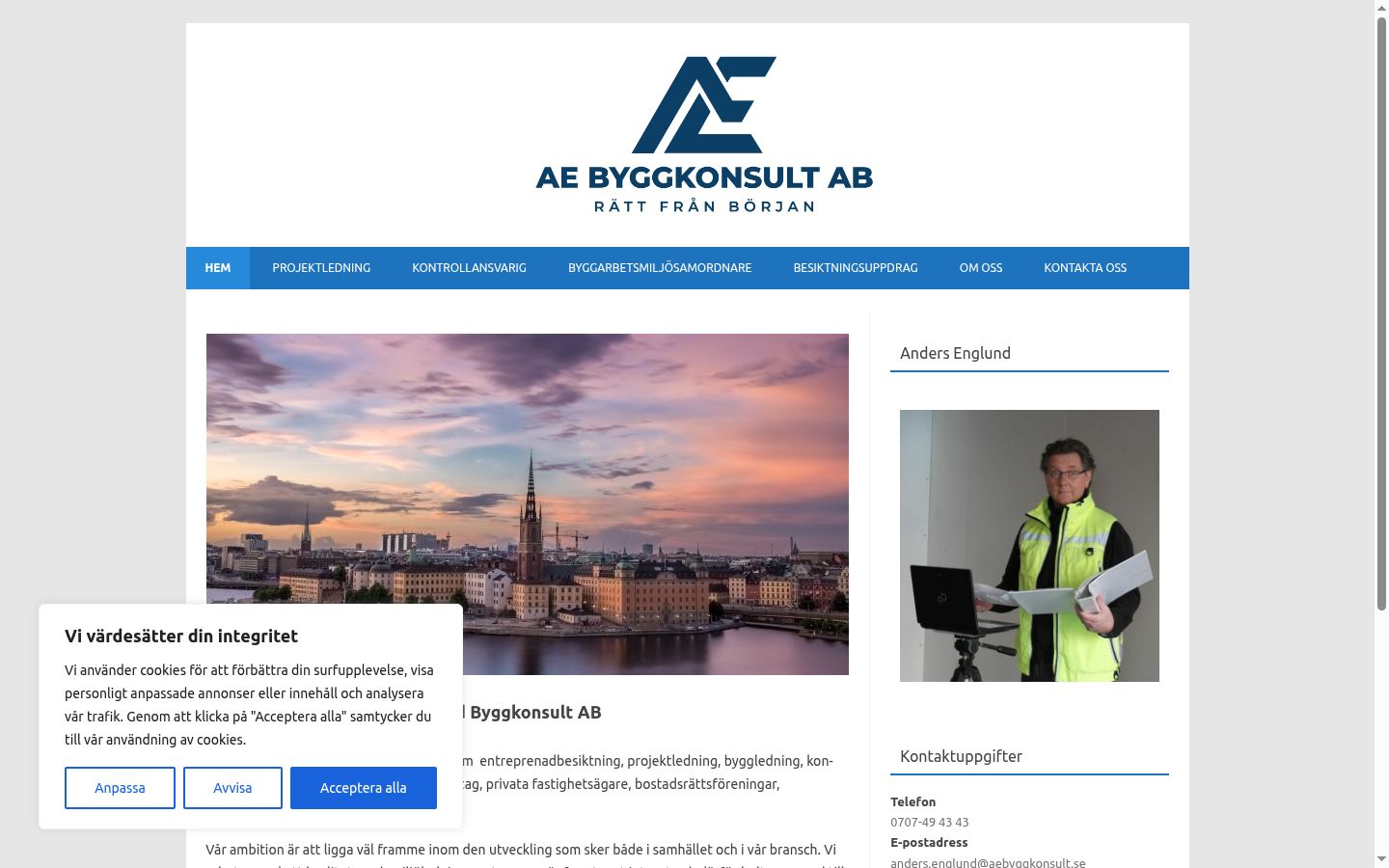 Screenshot tal-banner tal-kunsens muri qabel kwalunkwe interazzjoni