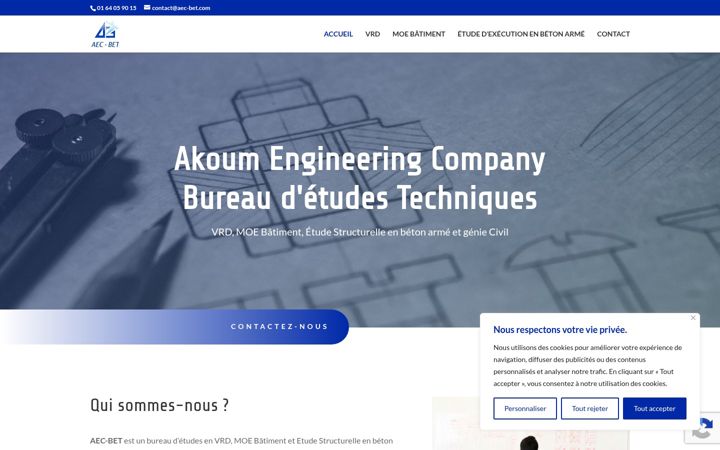 Screenshot of aec-bet.com