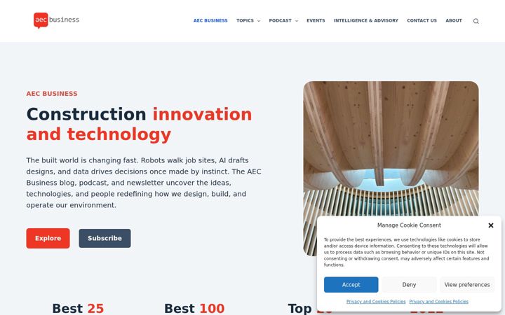 Screenshot of aec-business.com